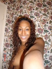 Ebony handsome girl in hot